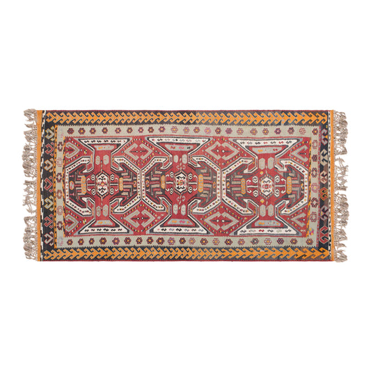 Vintage Hattuşaş kilim, 195 x 406 cm / 6.4 x 13 feet