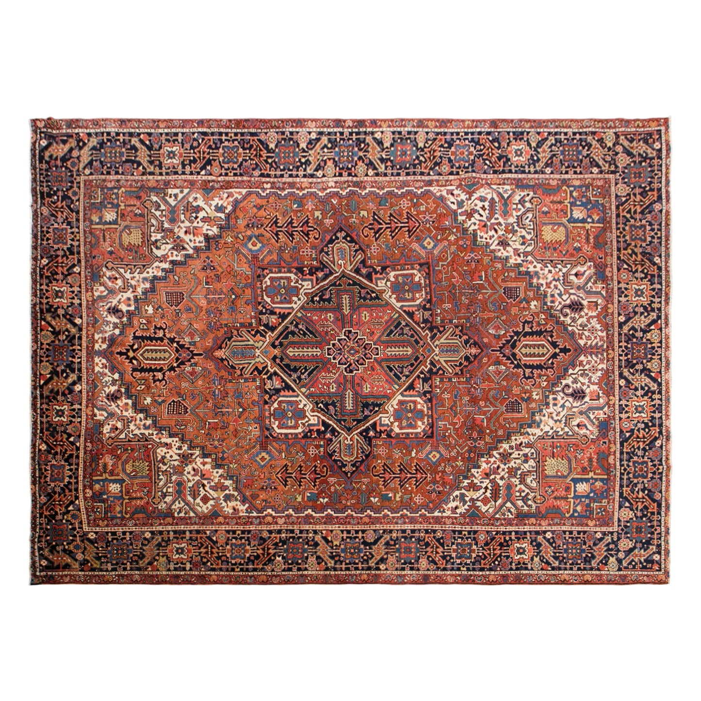 Vintage Turkish Area Rug, 9.8x11.5 ft, 300x350 cm