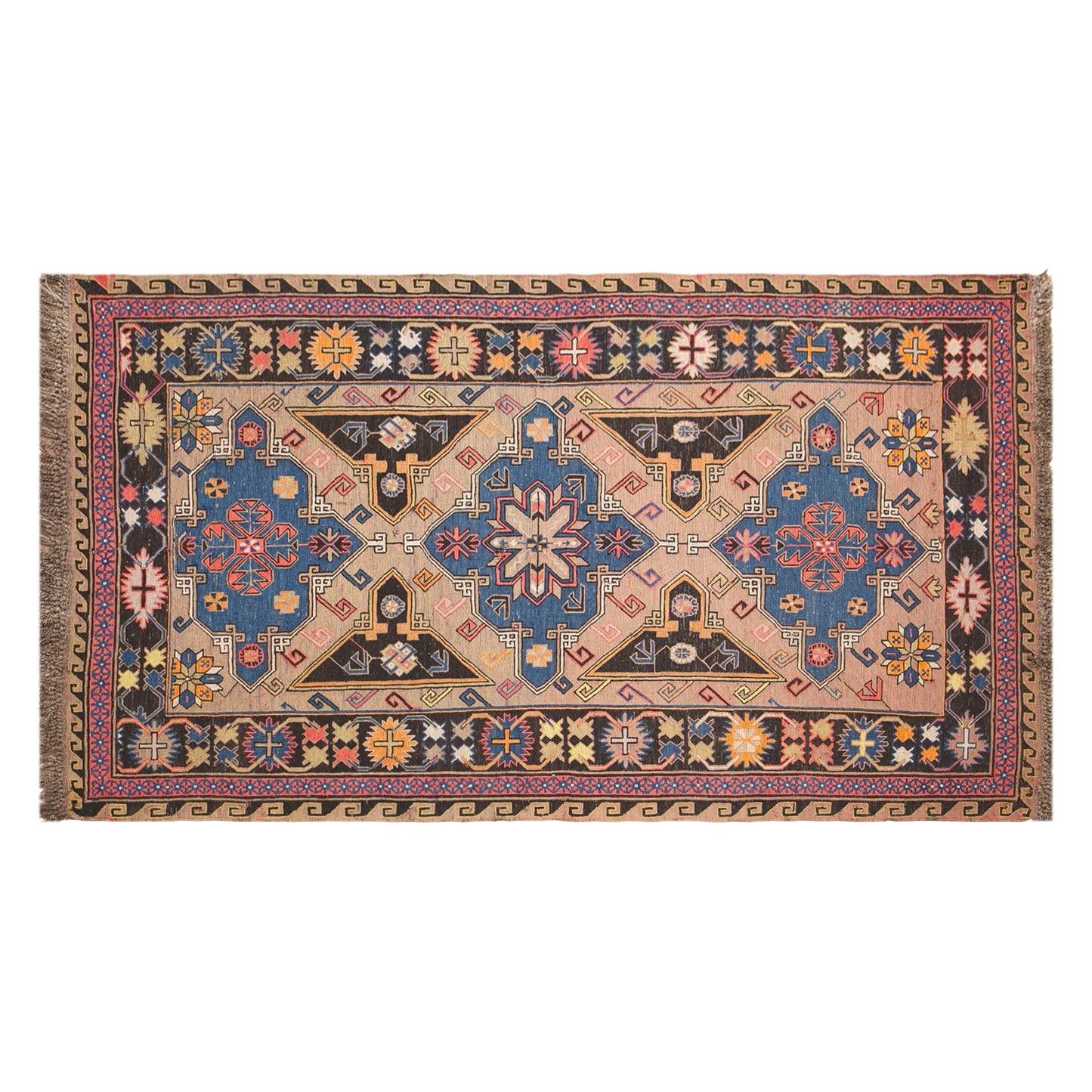 Vintage Turkish Area Rug, 3.8x6.4 ft, 115x195 cm