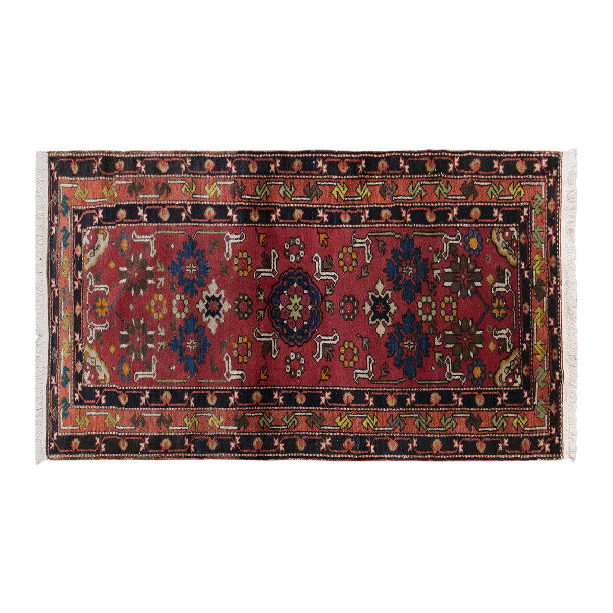 Vintage Caucasian Derbent Rug, 97 × 180 cm / 3.2 x 5.9 ft Handmade Wool Rug