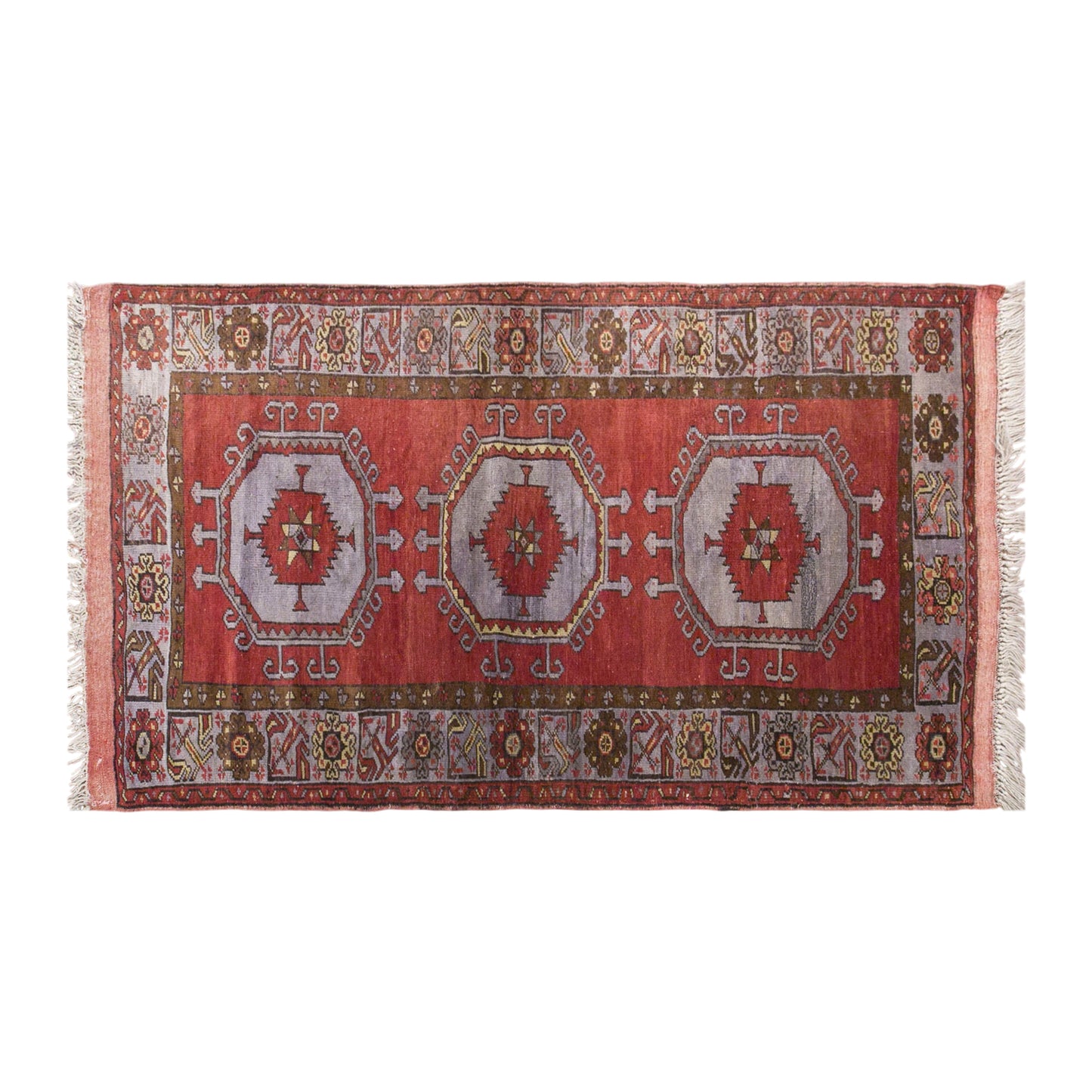 Vintage Konya Rug, 100 × 172 cm / 3.3 x 5.6 ft Handmade Wool Rug