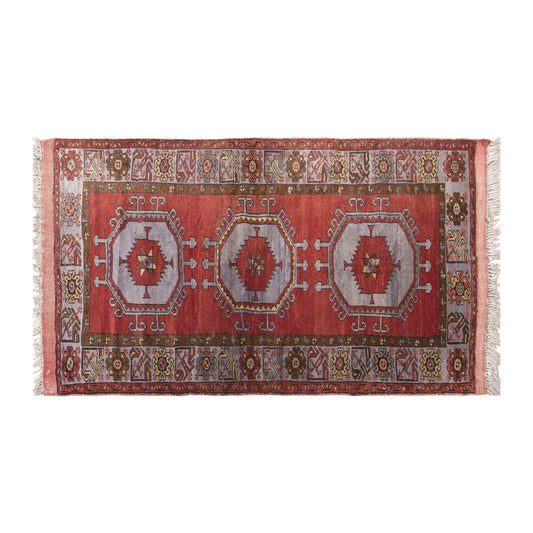 Vintage Konya Rug, 100 × 172 cm / 3.3 x 5.6 ft Handmade Wool Rug