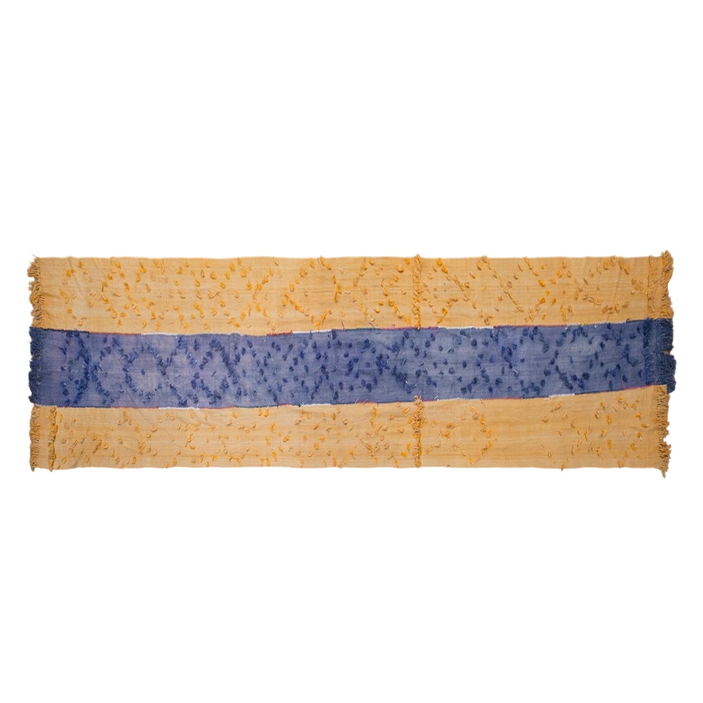 Vintage Konya Cihanbeyli Curtain Kilim Rug, 3.9 x 16 ft, 120 x 495 cm, Handwoven Turkish Wool Kilim
