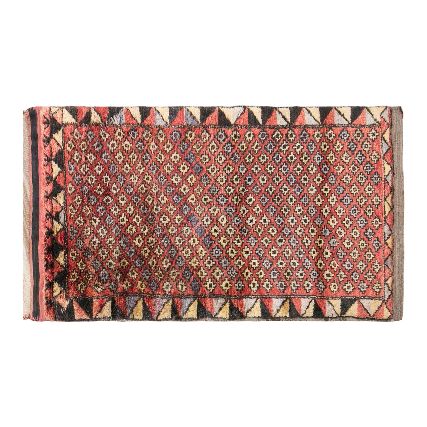 Vintage Konya Derbent Rug, 110 × 185 cm / 3.6 x 6.1 ft Handmade Wool Rug