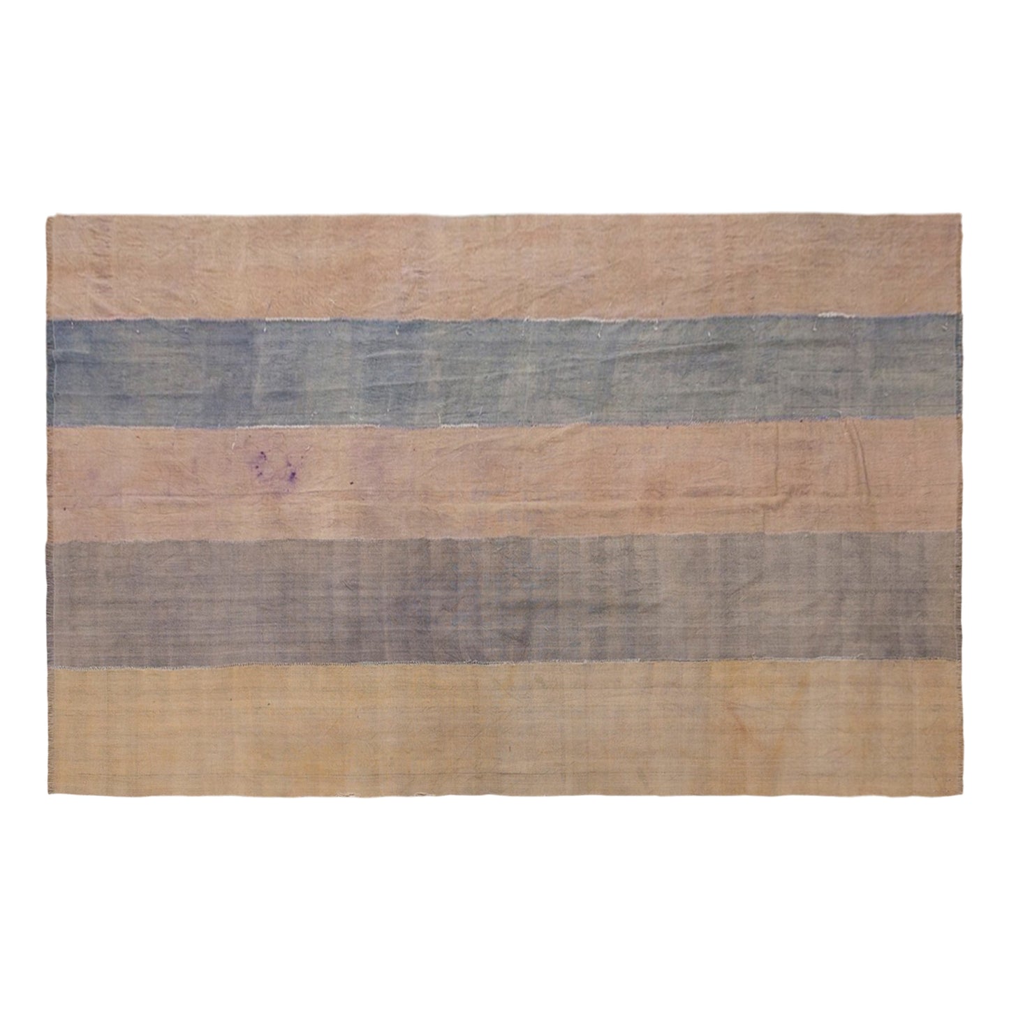 Vintage Turkish Curtain Kilim Rug, 7.1 x 12 ft, 217 x 355 cm, Handwoven Turkish Wool Kilim
