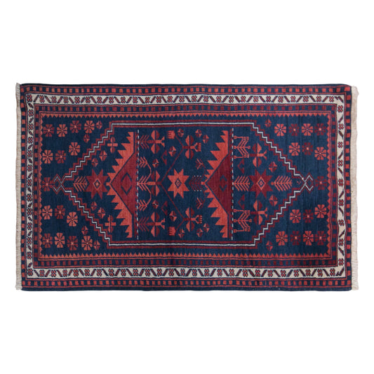 Vintage Konya Rug, 80 × 125 cm / 2.6 x 4.1 ft Rug, Handmade Wool Turkish Rug