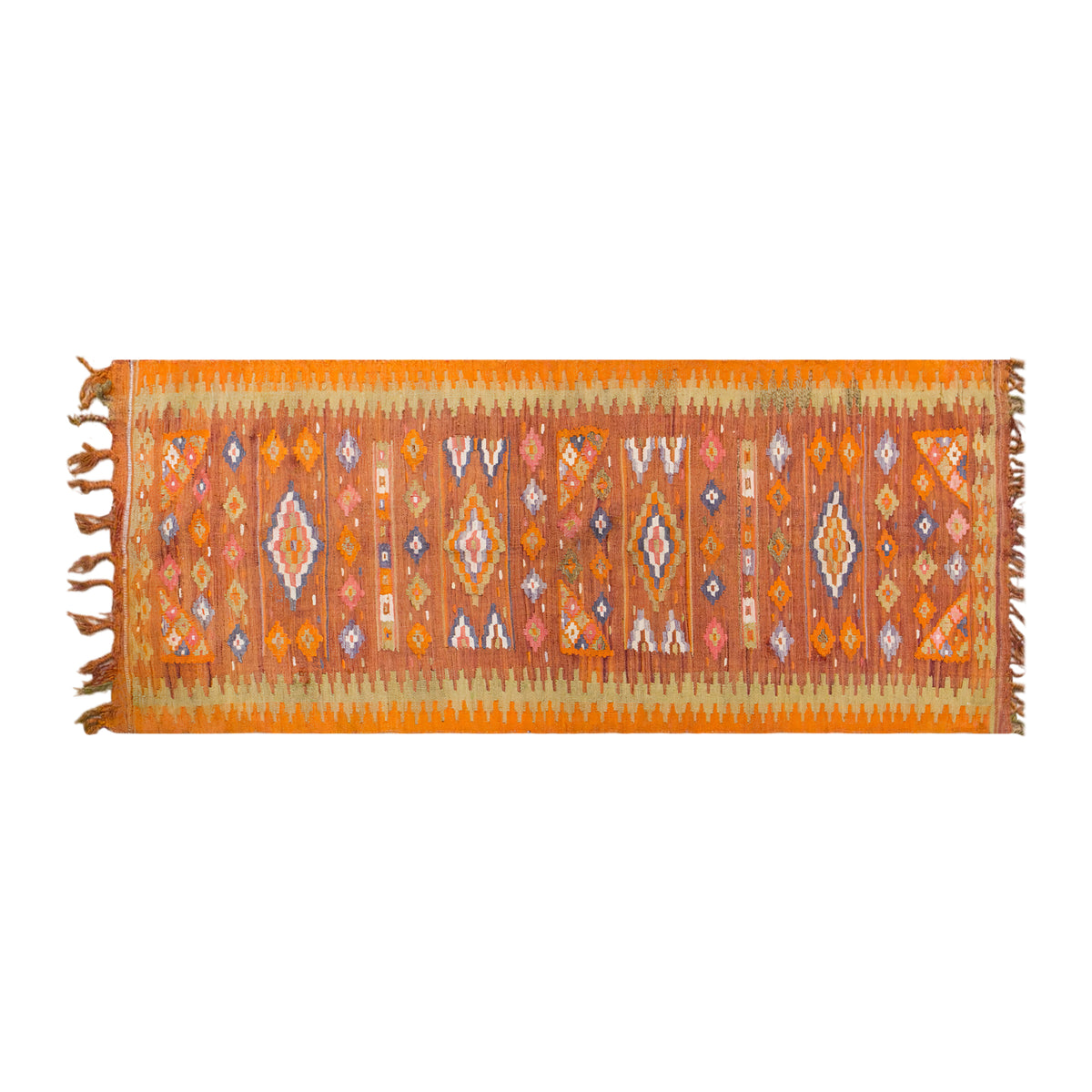 Vintage Turkish Kilim, 84 x 220 cm / 2.8 x 7.2 feet