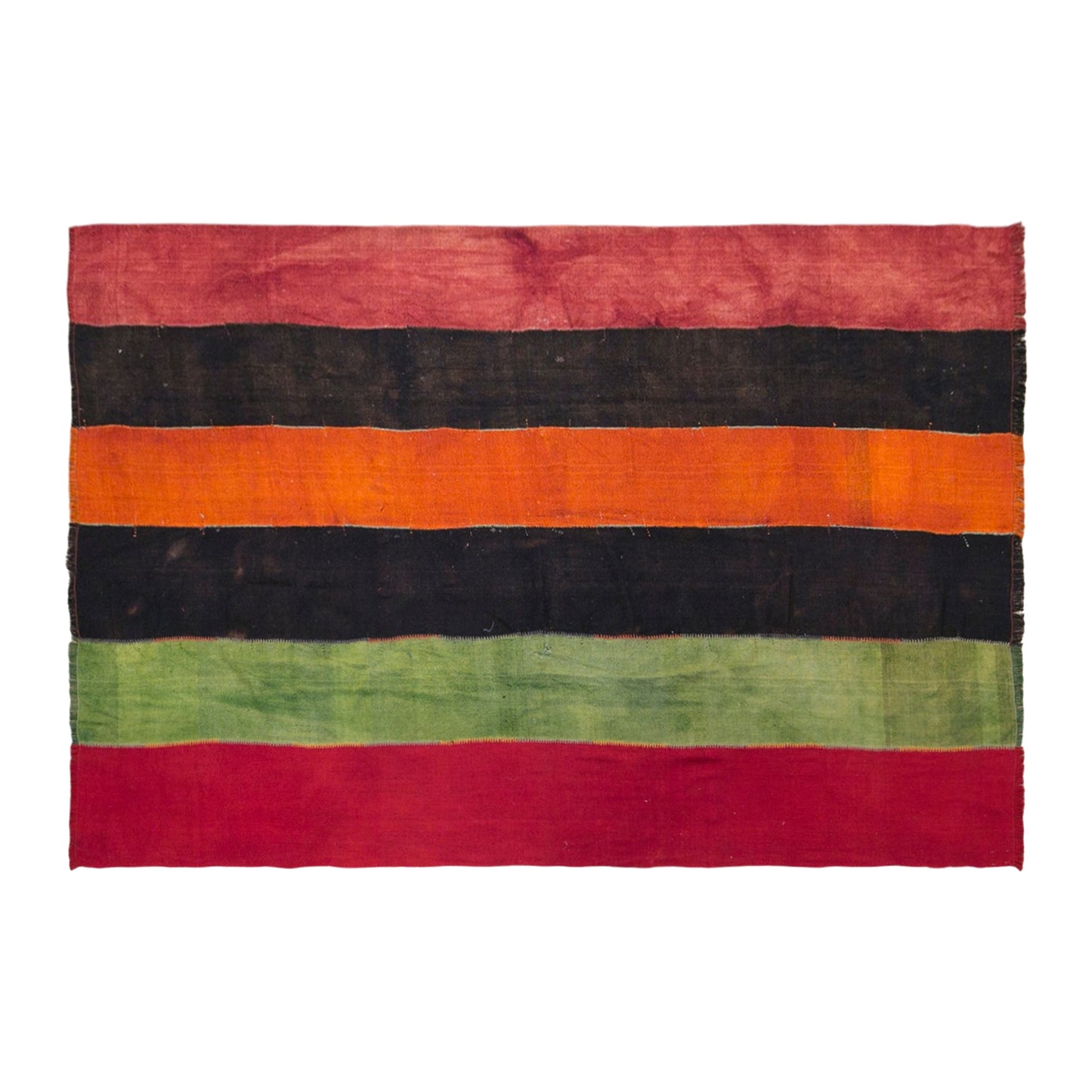 Vintage Konya Cihanbeyli Curtain Kilim Rug, 7.9 x 11 ft, 240 x 325 cm, Handwoven Turkish Wool Kilim