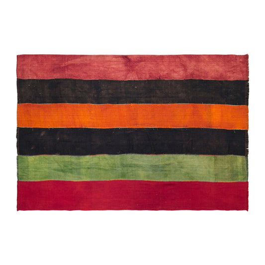 Vintage Konya Cihanbeyli Curtain Kilim Rug, 7.9 x 11 ft, 240 x 325 cm, Handwoven Turkish Wool Kilim