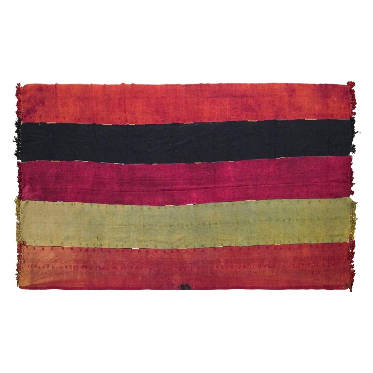 Vintage Konya Cihanbeyli Curtain Kilim Rug, 7.5 x 15 ft, 228 x 450 cm, Handwoven Turkish Wool Kilim