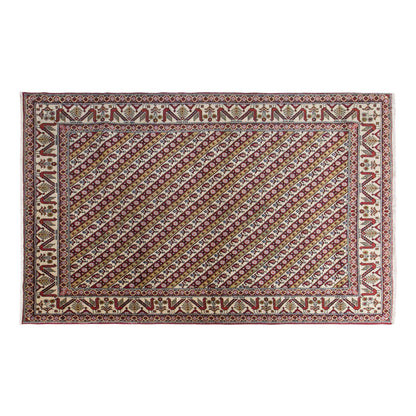Vintage Sivas Shal Design Rug, 130 × 175 cm / 4.3 x 5.7 ft Handmade Wool Rug