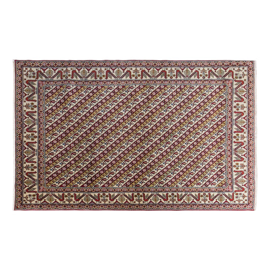 Vintage Sivas Shal Design Rug, 130 × 175 cm / 4.3 x 5.7 ft Handmade Wool Rug