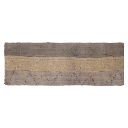 Vintage Konya Cihanbeyli Curtain Kilim Rug, 4.4 x 15 ft, 135 x 460 cm, Handwoven Turkish Wool Kilim
