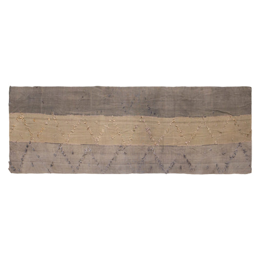 Vintage Konya Cihanbeyli Curtain Kilim Rug, 4.4 x 15 ft, 135 x 460 cm, Handwoven Turkish Wool Kilim