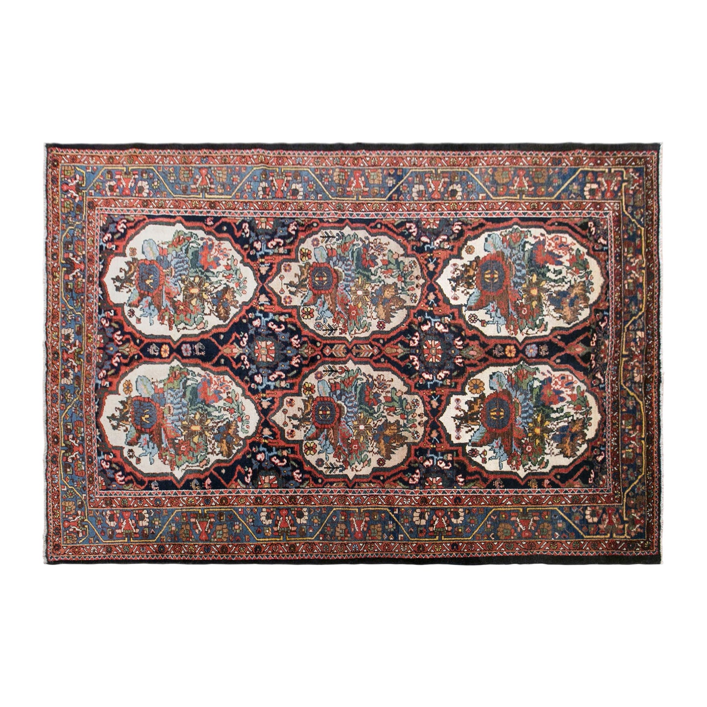 Vintage Turkish Rug, 210 × 310 cm / 6.9 x 10 ft Handmade Wool Rug