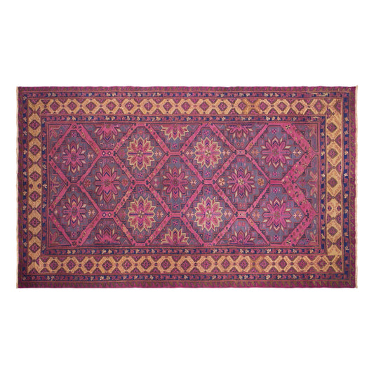 Vintage Turkish Area Rug, 7.4x12.3 ft, 225x375 cm