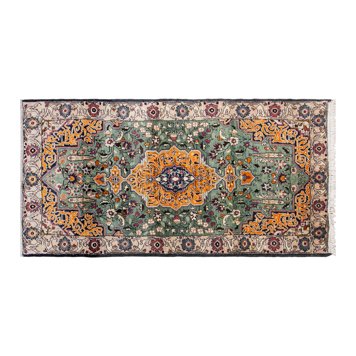 Vintage Turkish Rug, 90 × 177 cm / 3 x 5.8 ft Handmade Wool Rug