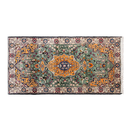 Vintage Turkish Rug, 90 × 177 cm / 3 x 5.8 ft Handmade Wool Rug