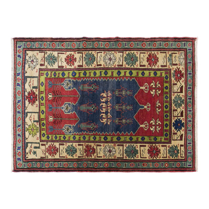 Vintage Konya Rug, 125 × 175 cm / 4.1 x 5.7 ft Handmade Wool Rug
