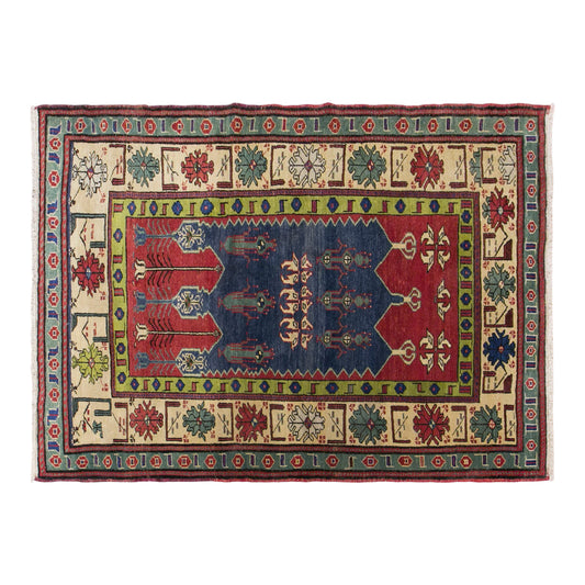 Vintage Konya Rug, 125 × 175 cm / 4.1 x 5.7 ft Handmade Wool Rug
