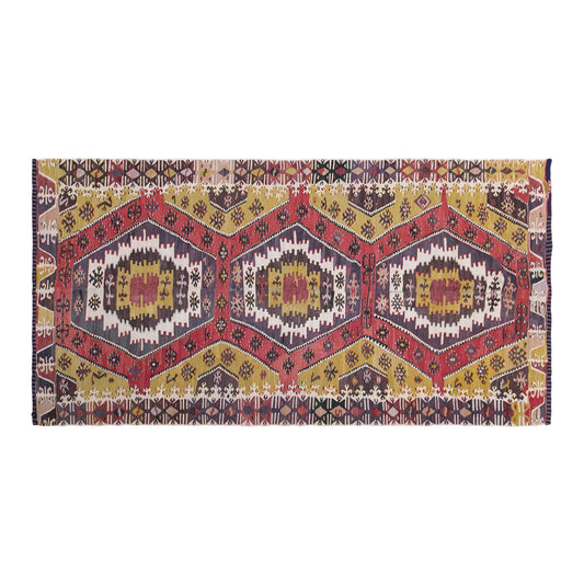Vintage Konya Kilim, 150 x 325 cm / 4.9 x 11 feet