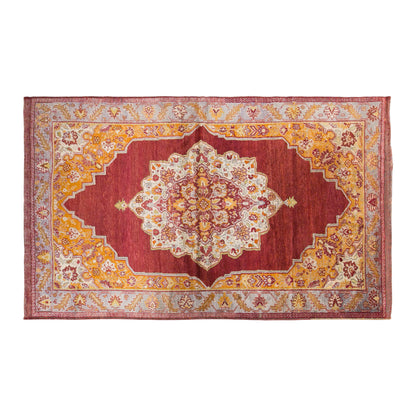 Vintage Karapinar Konya Rug, 132 × 205 cm / 4.3 x 6.7 ft Handmade Wool Rug