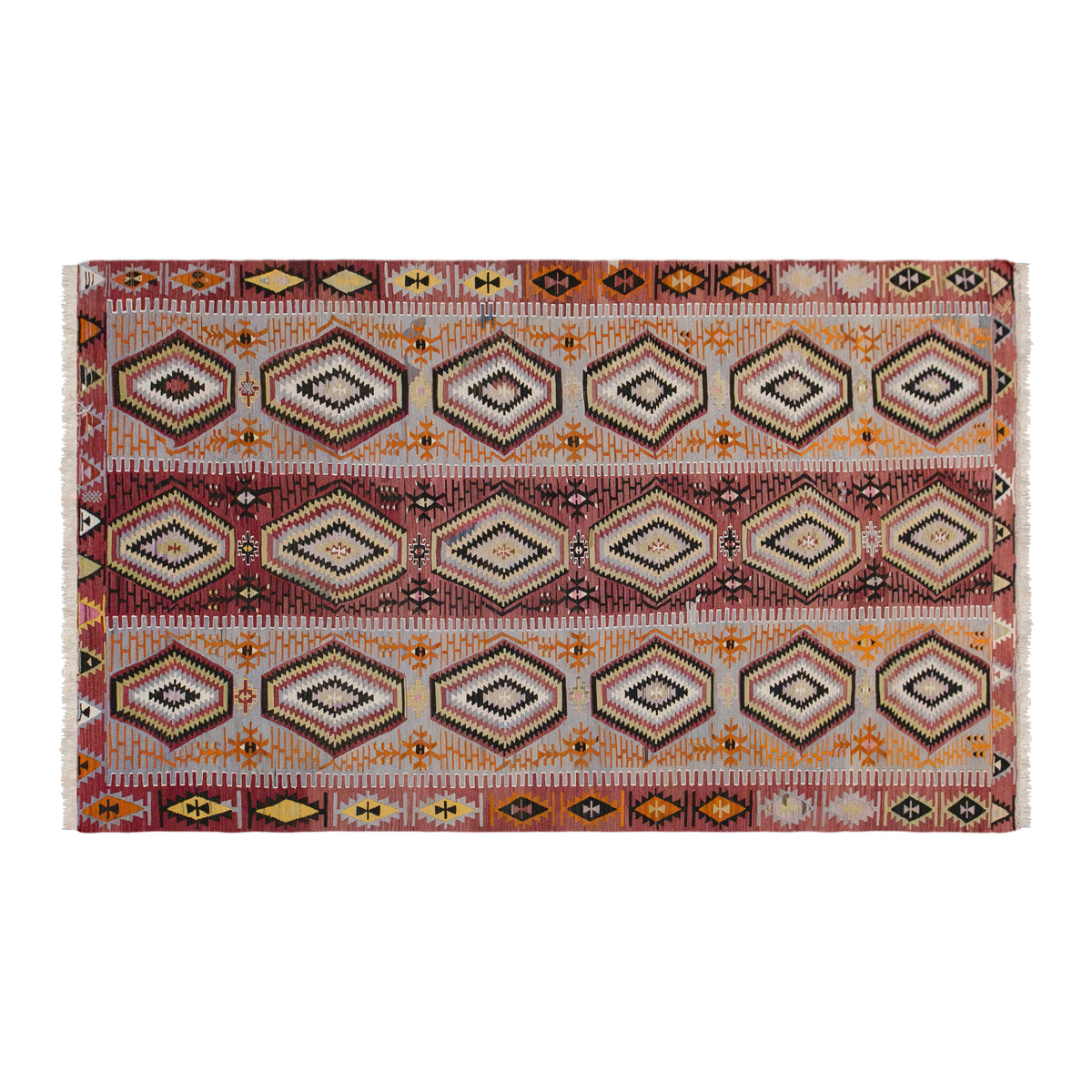 Vintage Oushak Kilim, 175 x 340 cm / 5.7 x 11 feet