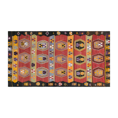 Vintage Konya Kilim, 185 x 360 cm / 6.1 x 12 feet