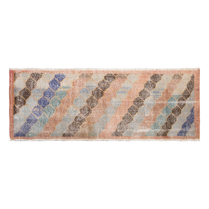 Turkish Runner Rug, 2x5.4 ft, 61x165 cm