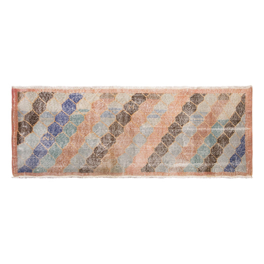 Turkish Runner Rug, 2x5.4 ft, 61x165 cm