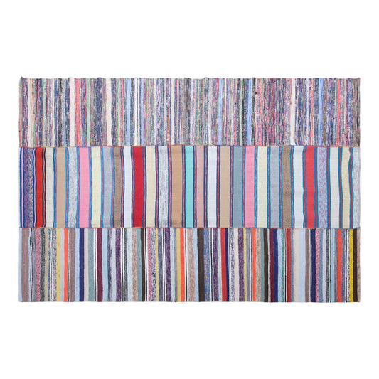 Vintage Turkish Minimal Kilim Rug, 235 × 345 cm / 7.7 x 11 ft Handmade Wool Flatweave Rug