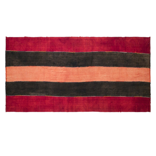 Vintage Turkish Curtain Kilim Rug, 6.7 x 16 ft, 205 x 480 cm, Handwoven Turkish Wool Kilim