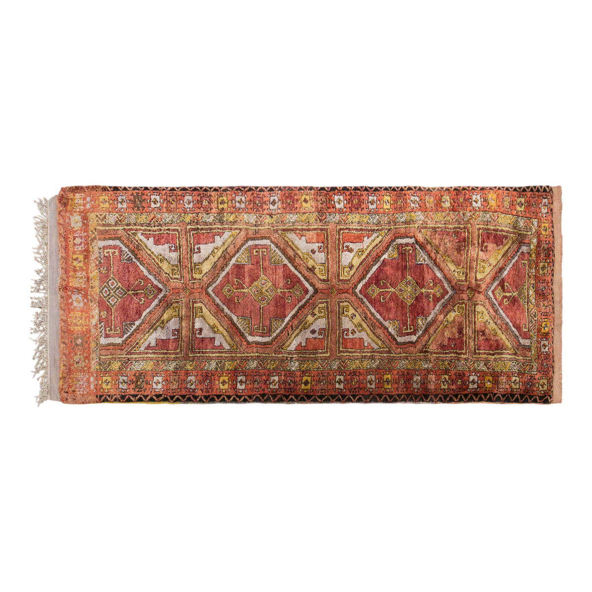 Vintage Konya Derbent Runner Rug, 123 × 355 cm / 4 x 11.6 ft Rug