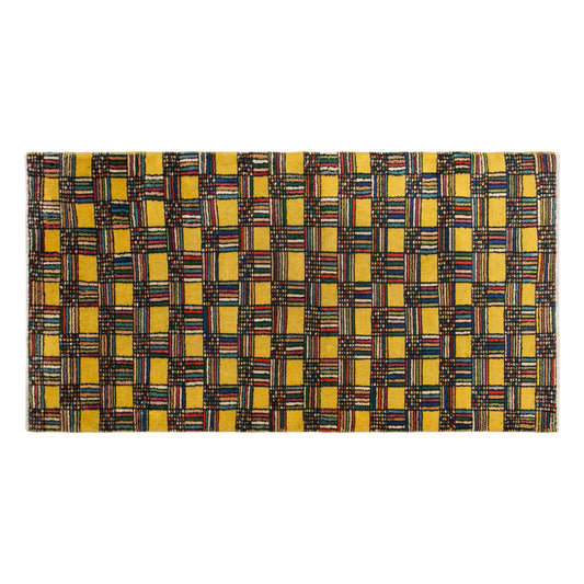 Modern Turkish Area Rug, 3.2x6.2 ft, 97x190 cm