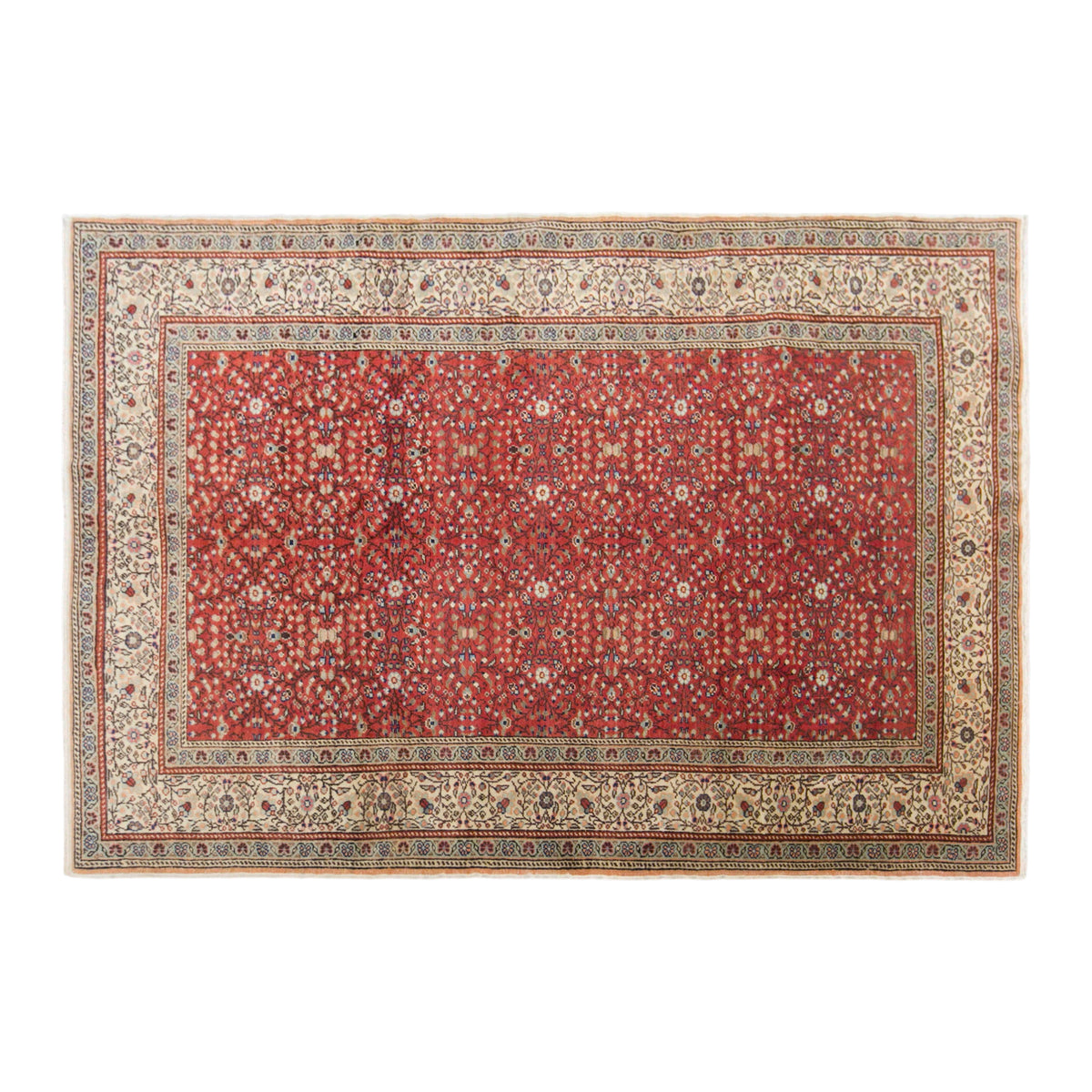 Vintage Kayseri Rug, 122 × 173 cm / 4 x 5.7 ft Handmade Wool Cotton Rug