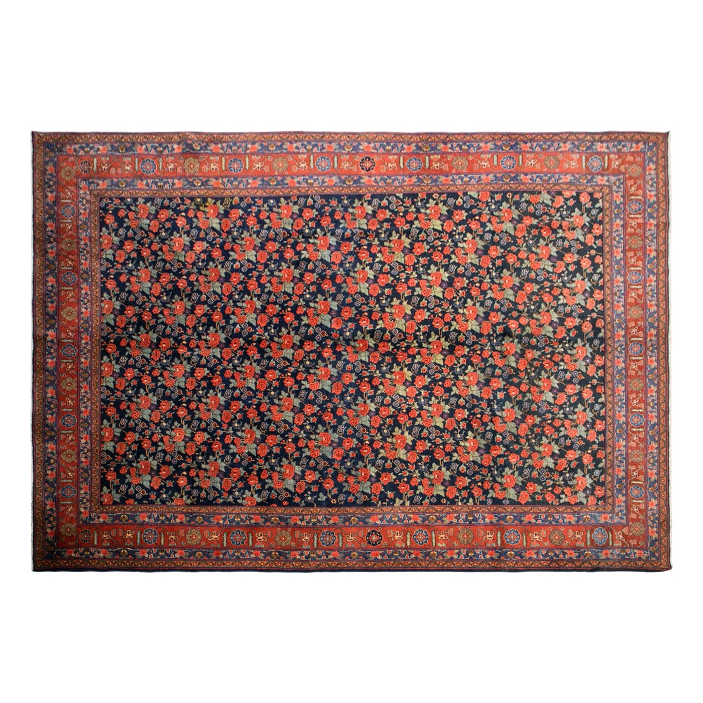 Vintage Turkish Area Rug, 8.5x11.6 ft, 260x355 cm