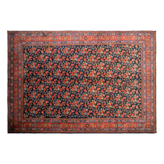 Vintage Turkish Area Rug, 8.5x11.6 ft, 260x355 cm