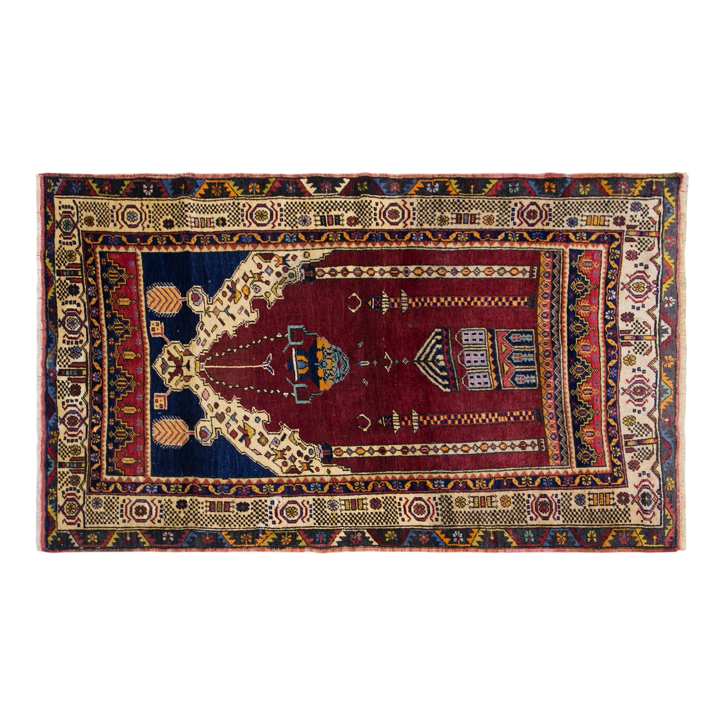 Prayer Rug 3.4 x 5.9 feet 105 x 180 cm