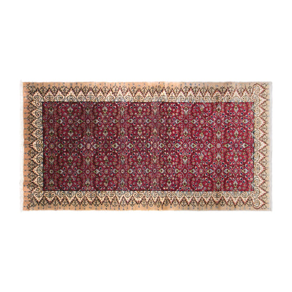 Vintage Kayseri Rug, 102 × 200 cm / 3.3 x 6.6 ft Handmade Wool Cotton Rug
