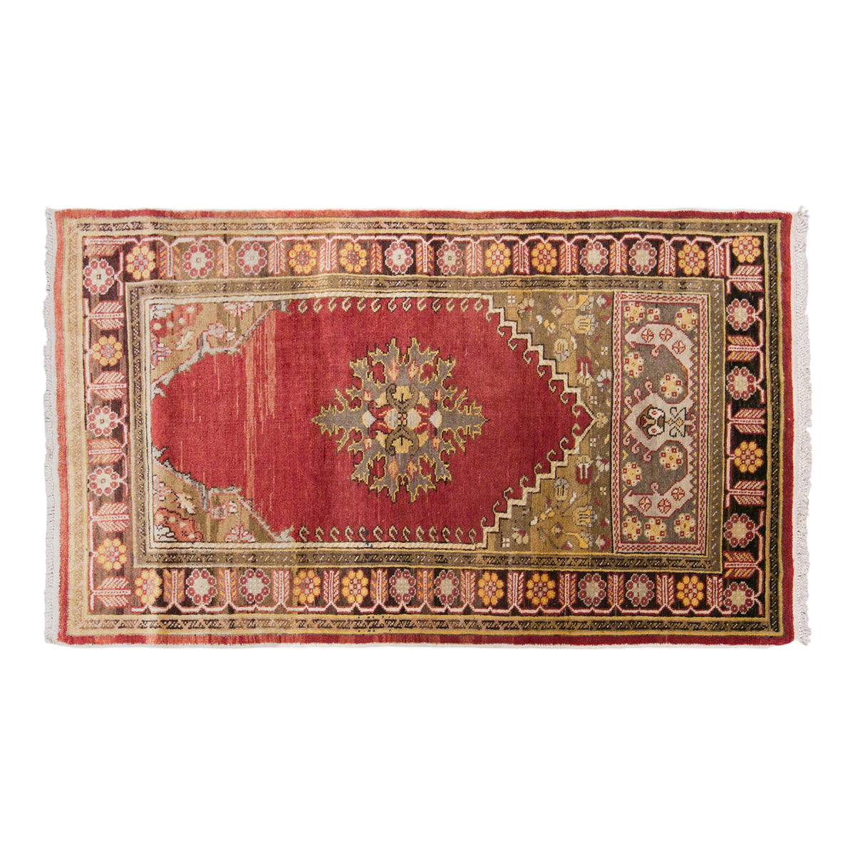 Vintage Konya Rug, 103 × 170 cm / 3.4 x 5.6 ft Handmade Wool Rug