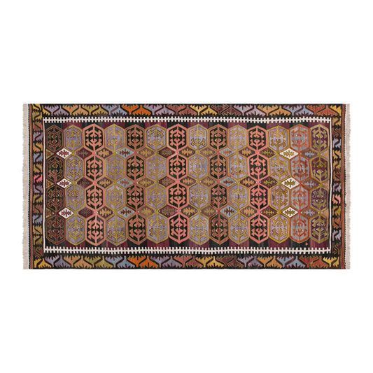 Vintage Sivrihisar Kilim, 165 x 350 cm / 5.4 x 11 feet