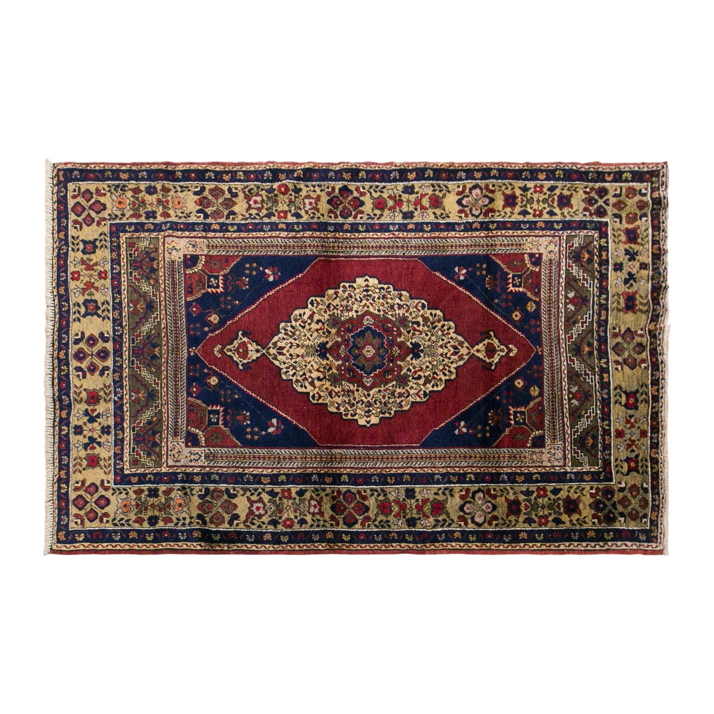 Vintage Taspinar Rug, 130 × 202 cm / 4.3 x 6.6 ft Handmade Wool Rug
