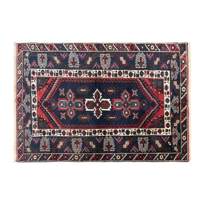 Vintage Dosemealti Nomadic Rug, 132 × 200 cm / 4.3 x 6.6 ft Handmade Wool Rug
