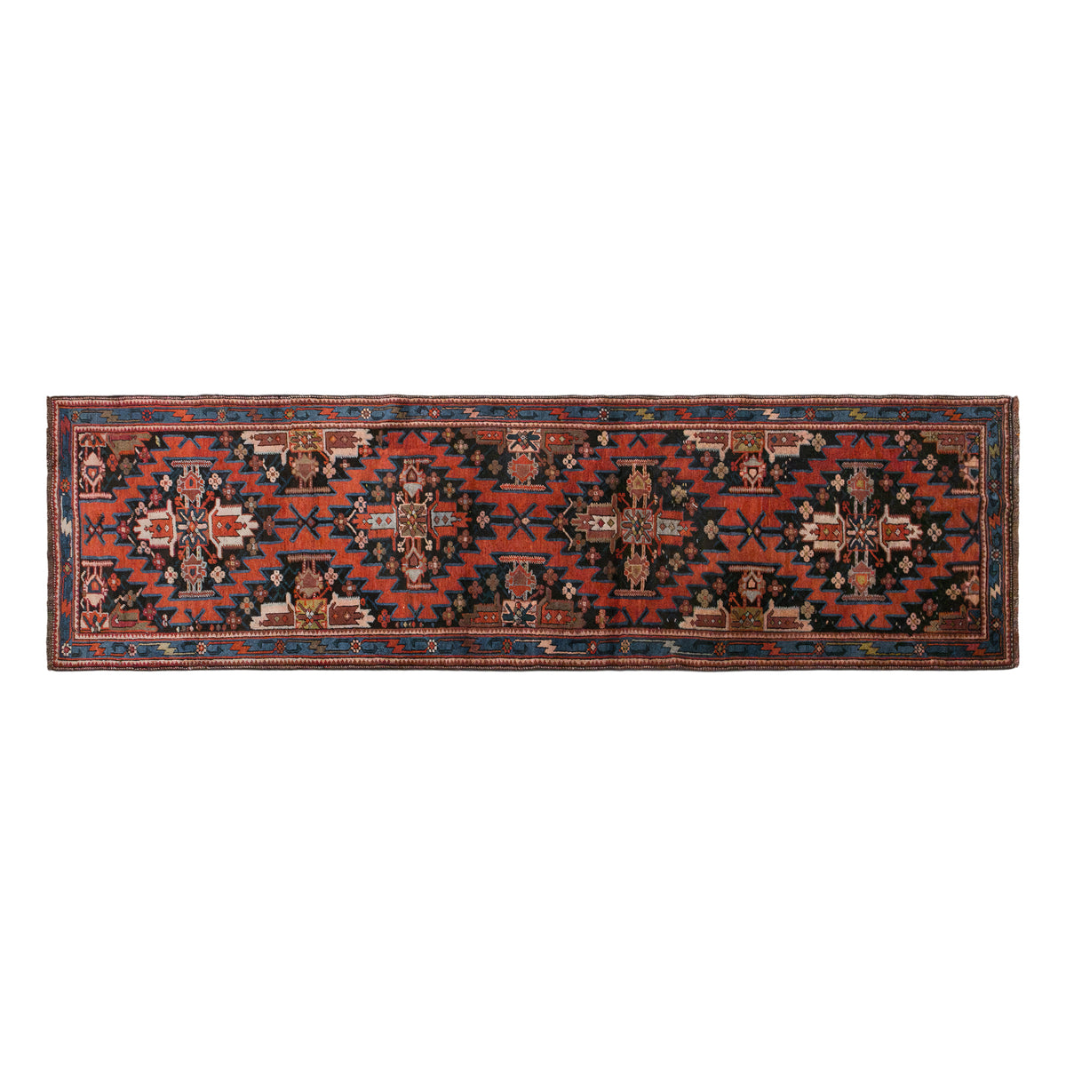 Vintage Turkish Runner rug, 70 x 295 cm / 2.3 x 9.7 feet