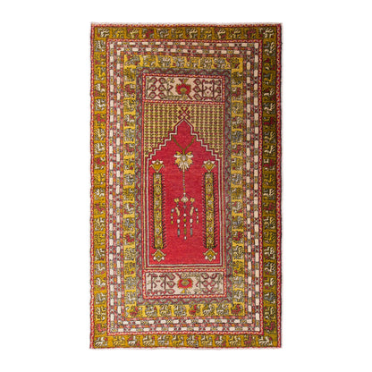 Vintage Avanos Rug, 120 × 192 cm / 3.9 x 6.3 ft Handmade Wool Rug