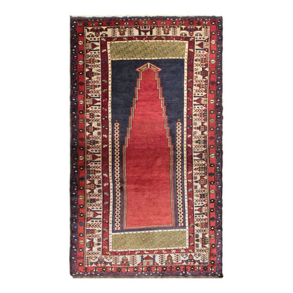 Vintage Konya Karapinar Rug, 140 × 245 cm / 4.6 x 8 ft Handmade Wool Rug