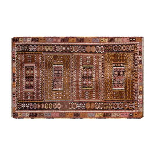 Vintage Anatolian Kilim, 202 x 409 cm / 6.6 x 13 feet