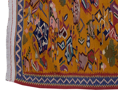 Vintage Kilim Rug,Kayseri Kilim 2'2" x 3'3" feet 67 x 100 cm
