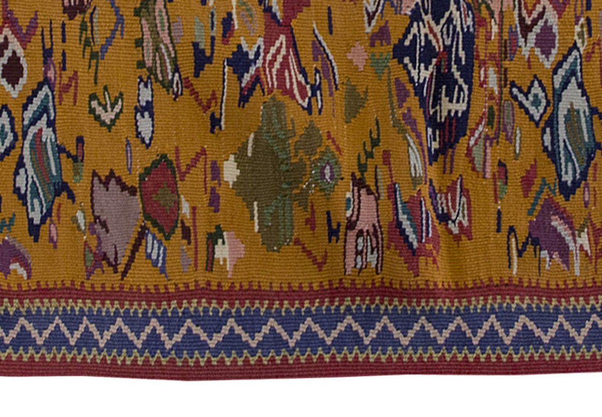 Vintage Kilim Rug,Kayseri Kilim 2'2" x 3'3" feet 67 x 100 cm