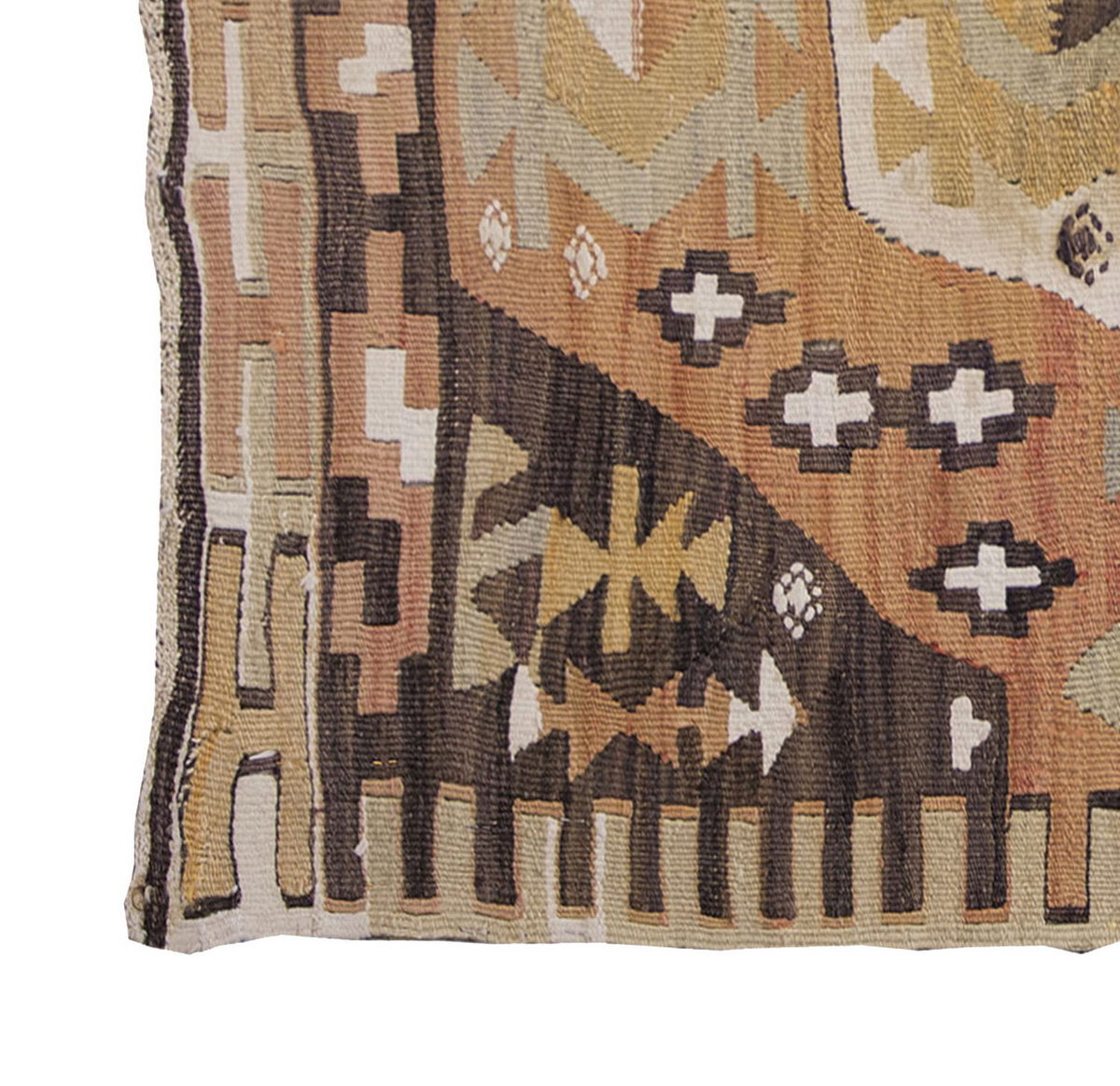 Vintage Kilim Rug,Konya Kilim 2'2" x 3'7" feet 66 x 110 cm